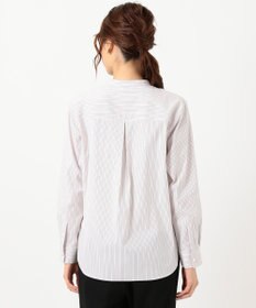 J.PRESS LADIES L 【洗える】SOMELOS JOYCE バンドカラー シャツ