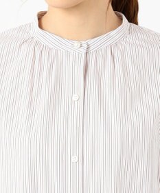 J.PRESS LADIES L 【洗える】SOMELOS JOYCE バンドカラー シャツ