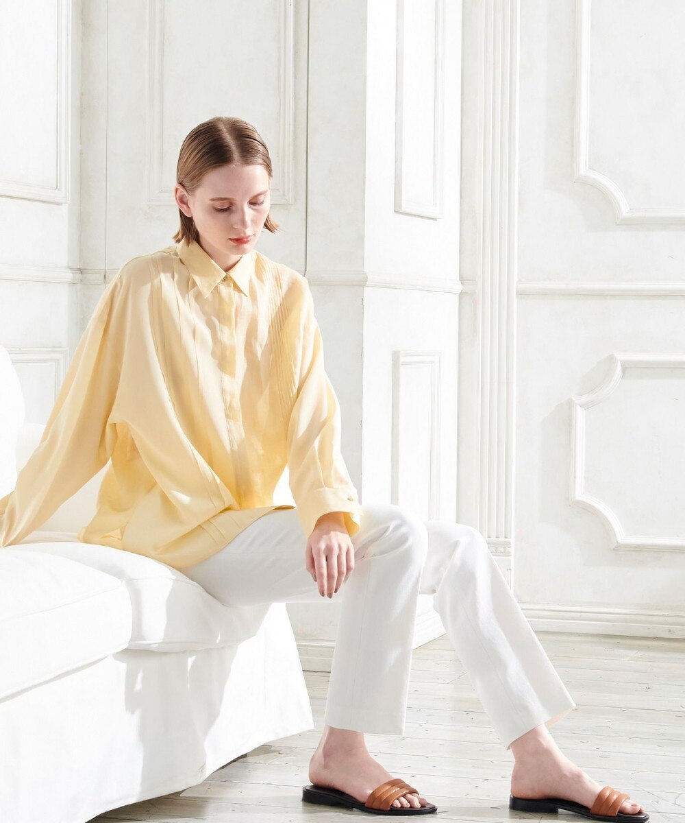 【オンワード】 JOSEPH>トップス 【洗える】ラミーボイル シャツブラウス モスグリーン 38 レディース 【送料無料】