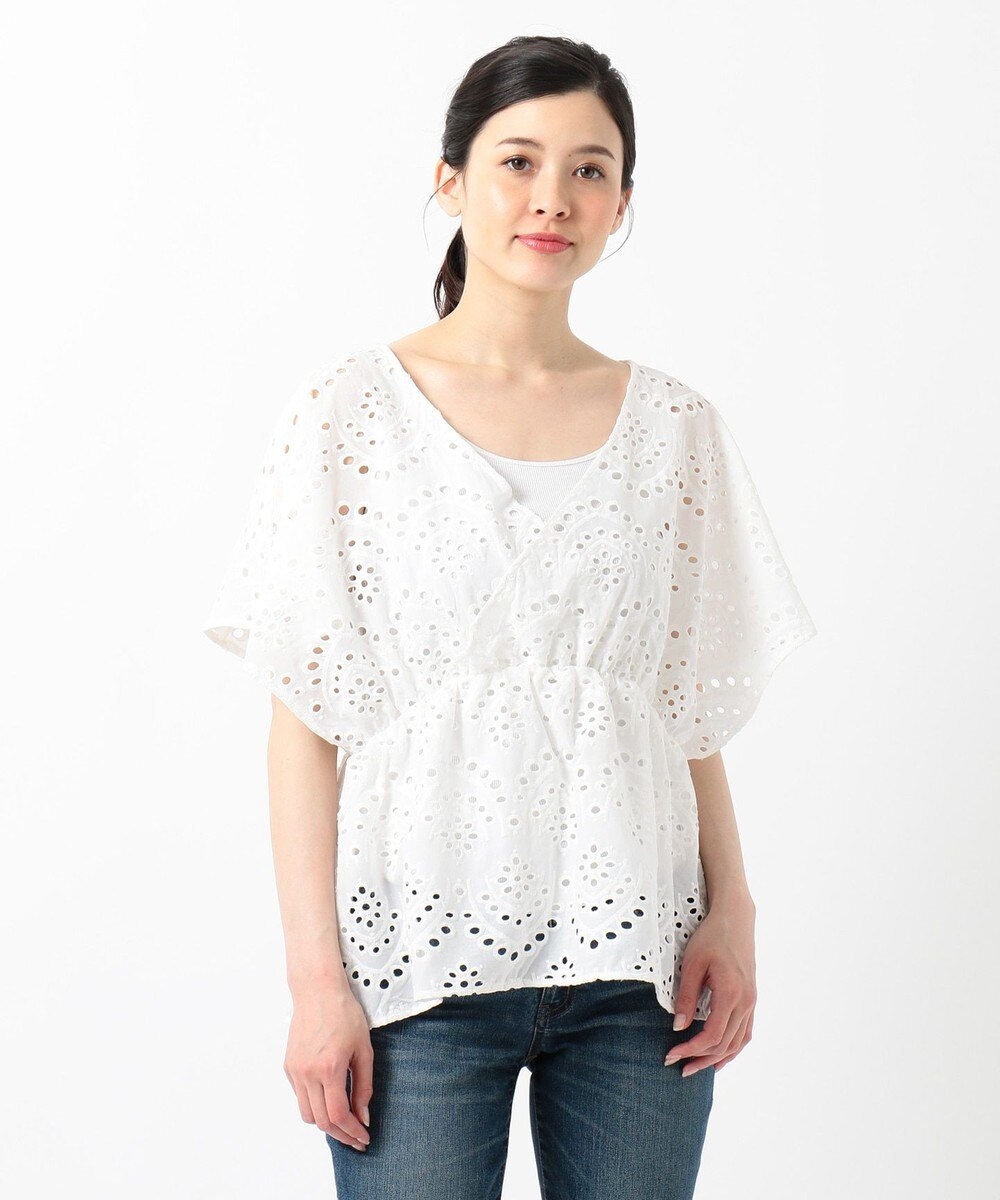 【オンワード】 SHARE PARK LADIES>トップス レースカシュクールブラウス ブラウン 1 レディース 【送料無料】