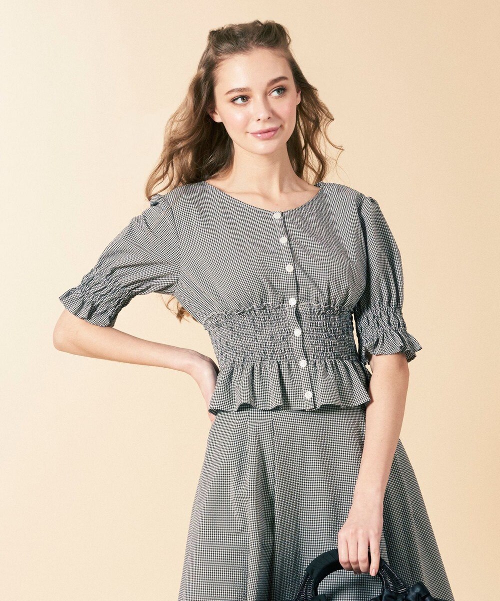 【オンワード】 TOCCA>トップス 【洗える!】CANDY WRAPPER ブラウス ブラック 4 レディース 【送料無料】