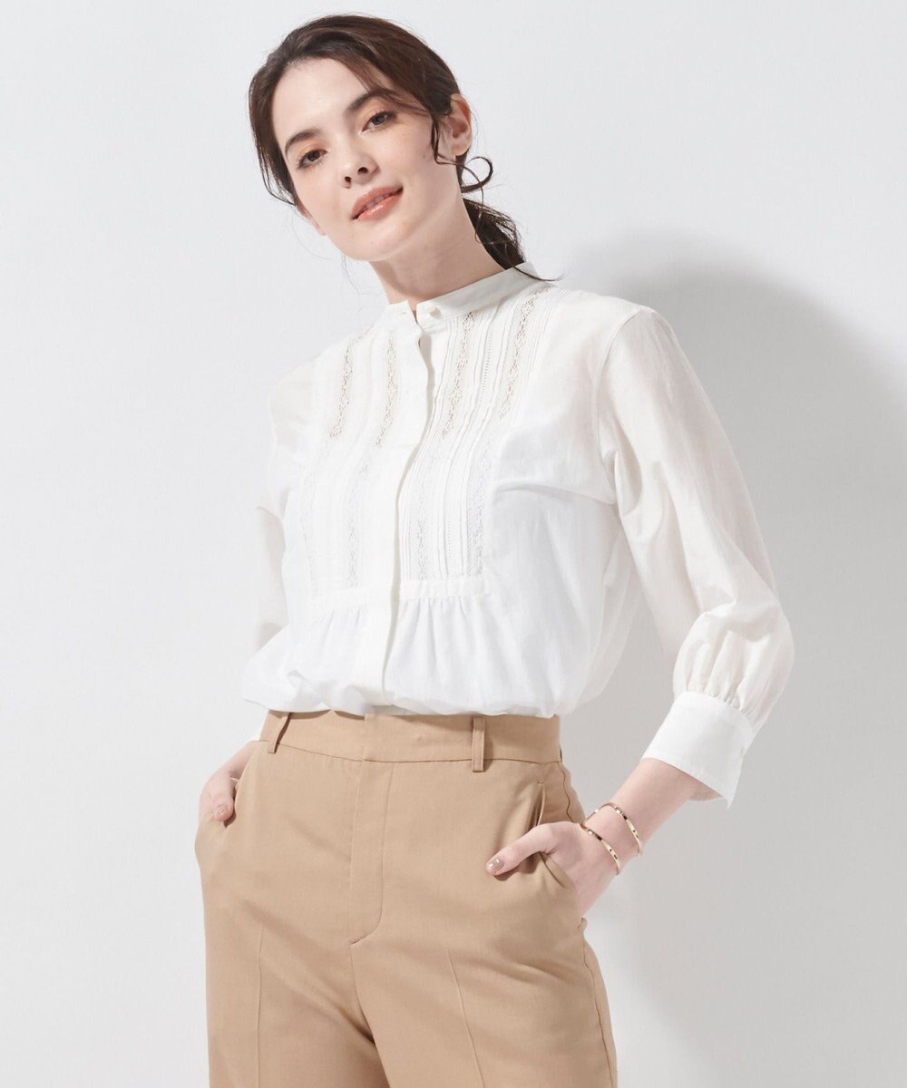 洗える シルクコットンローンパフスリーブブラウス 23区 ファッション通販 公式通販 オンワード クローゼット