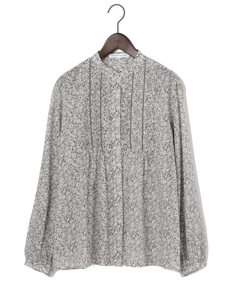 【オンワード】 23区 L>トップス 【洗える】Rattiフラワープリント 長袖 ブラウス ライトイエロー 46 レディース 【送料無料】