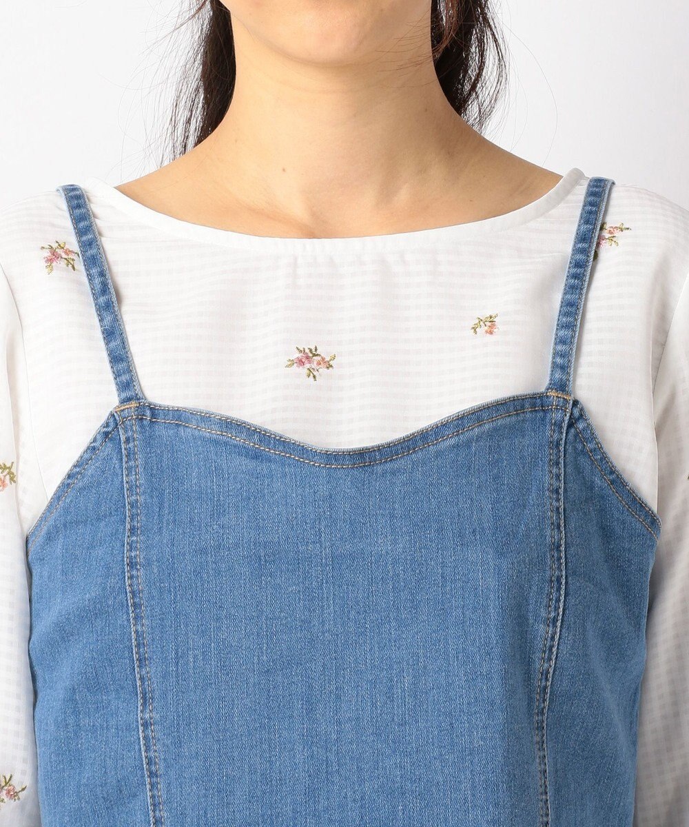 ANY SIS 【ハイストレッチ】CONE denim ビスチェ 