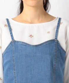 ANY SIS 【ハイストレッチ】CONE denim ビスチェ