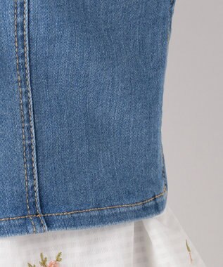 ANY SIS 【ハイストレッチ】CONE denim ビスチェ ダルブルー系