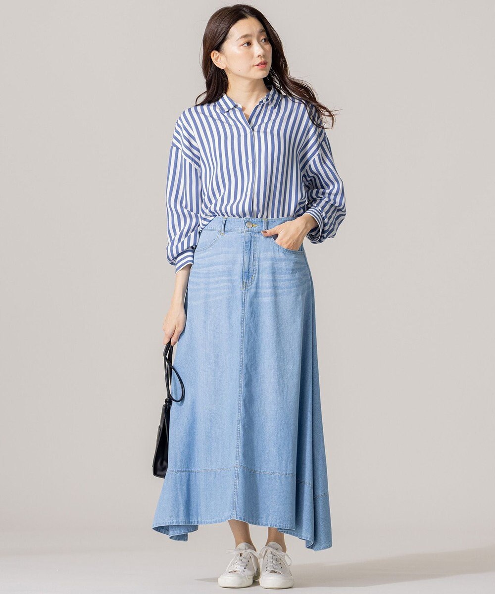 洗える レーヨンシルク ストライプ シャツ 組曲 Sファッション通販 公式通販 オンワード クローゼット