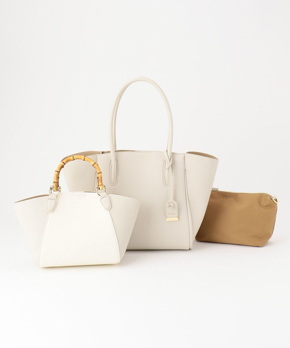 J.PRESS LADIES 【3点セット・A4サイズ収納可】クラシック マトリョーシカ トートバッグ 