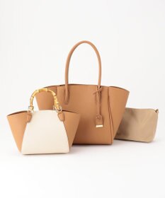 J.PRESS LADIES 【3点セット・A4サイズ収納可】クラシック マトリョーシカ トートバッグ