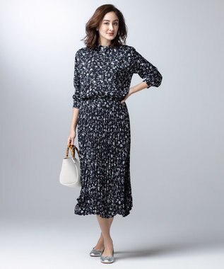 J.PRESS LADIES 【3点セット・A4サイズ収納可】クラシック マトリョーシカ トートバッグ ライトグレー系