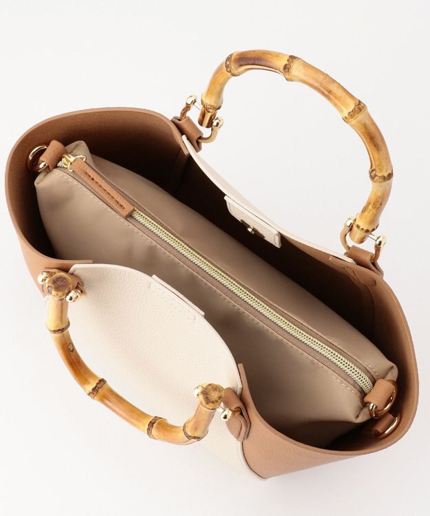 J.PRESS LADIES 【3点セット・A4サイズ収納可】クラシック マトリョーシカ トートバッグ キャメル系