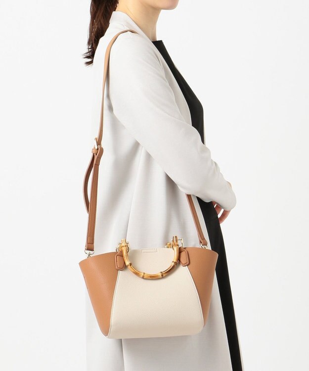 J.PRESS LADIES 【3点セット・A4サイズ収納可】クラシック マトリョーシカ トートバッグ キャメル系