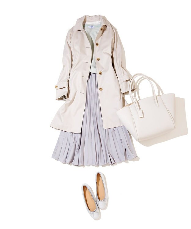 J.PRESS LADIES 【3点セット・A4サイズ収納可】クラシック マトリョーシカ トートバッグ ライトグレー系