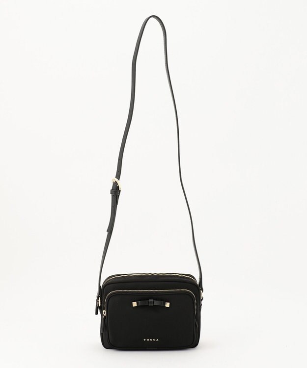 TOCCA CARRE NYLON BAG ショルダーバッグ ブラック系