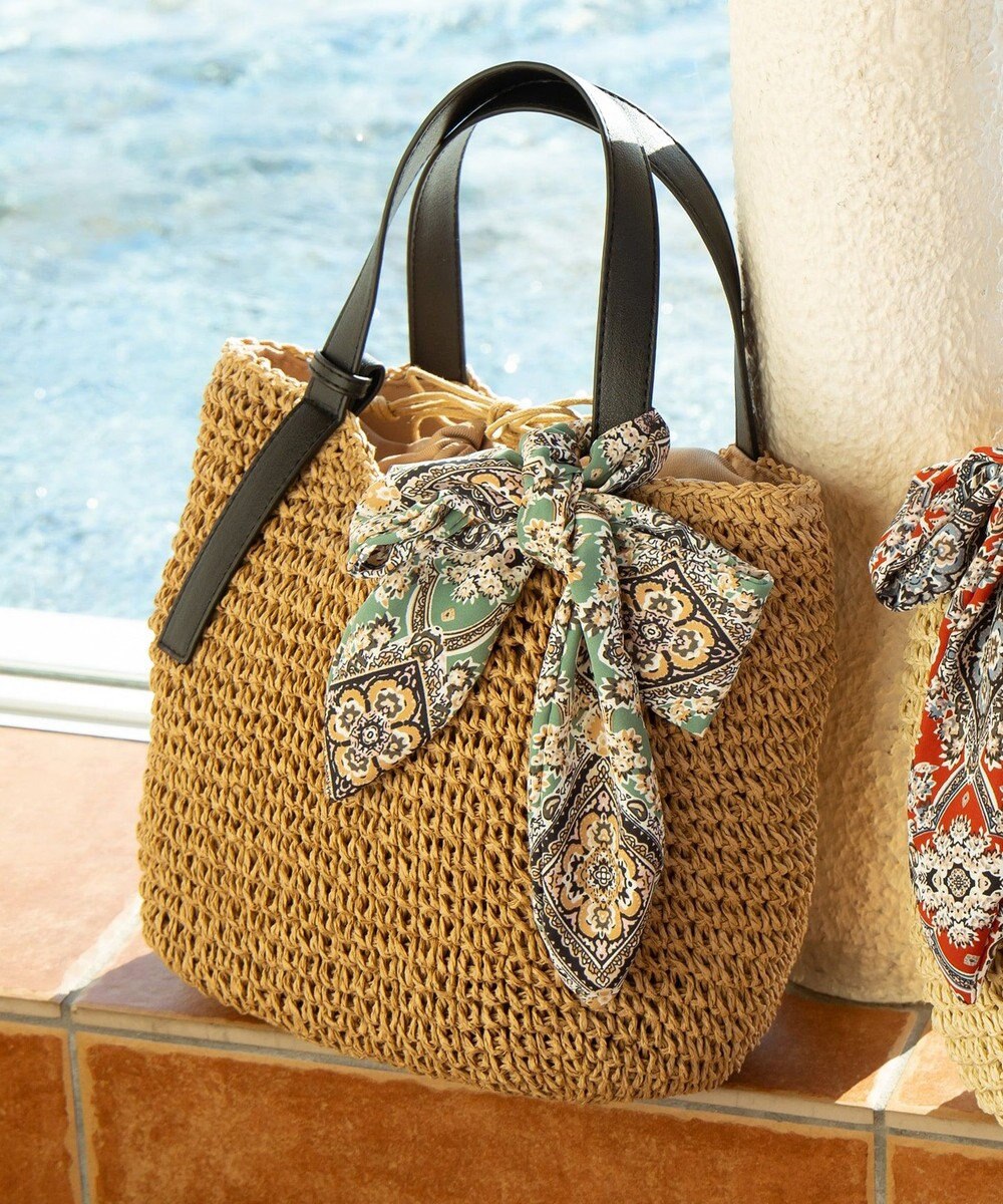 美人百花6月号掲載 スカーフ付き ベルトポイント かごバッグ Any Sis ファッション通販 公式通販 オンワード クローゼット