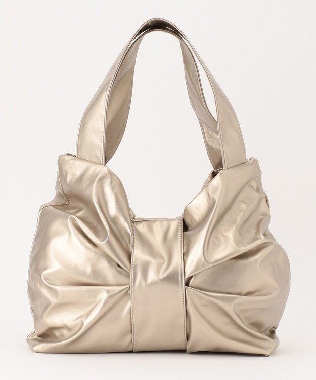 ANY リボン トートバッグ ベージュ系