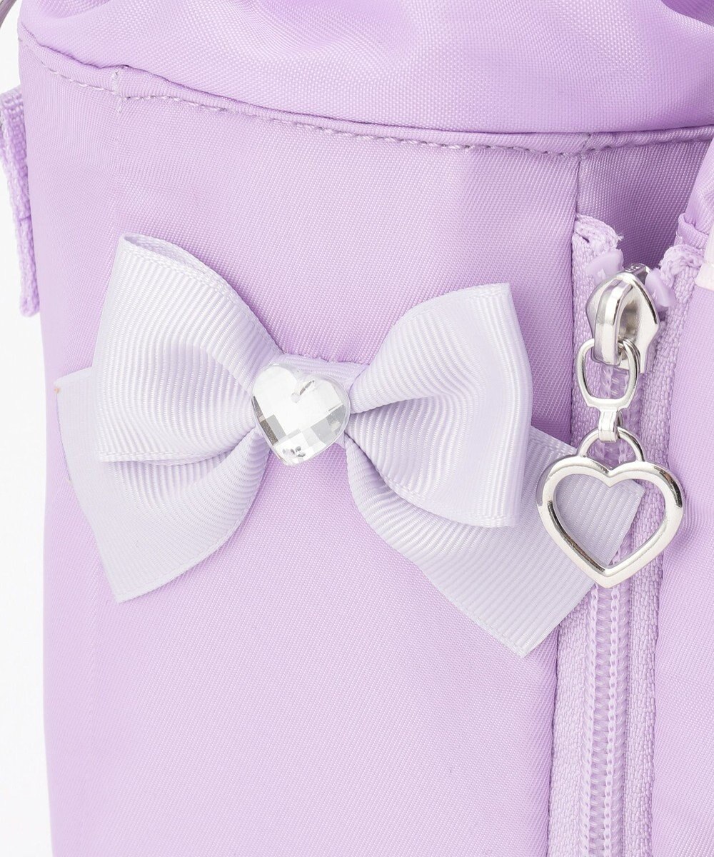 3way ペットボトルホルダー付 ショルダーバッグ ネイビー系 f