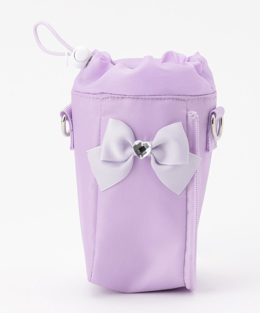 3way ペットボトルホルダー付 ショルダーバッグ ネイビー系 f