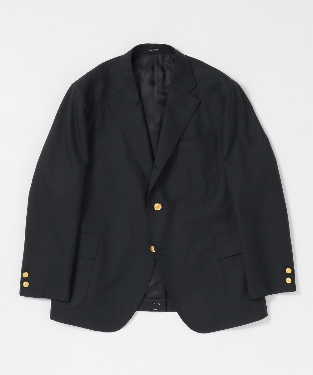 【オンワード】 J.PRESS MEN>ジャケット/アウター 【KING SIZE】【ORIGINALS】ペピンメリノトロピカル 紺ブレザー / 背抜き ネイビー F5 メンズ 【送料無料】