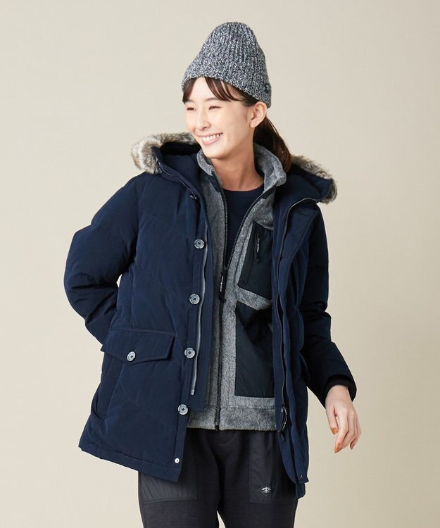 JOSEPH ABBOUD MOUNTAIN PE/NYピーチ コート カーキ系