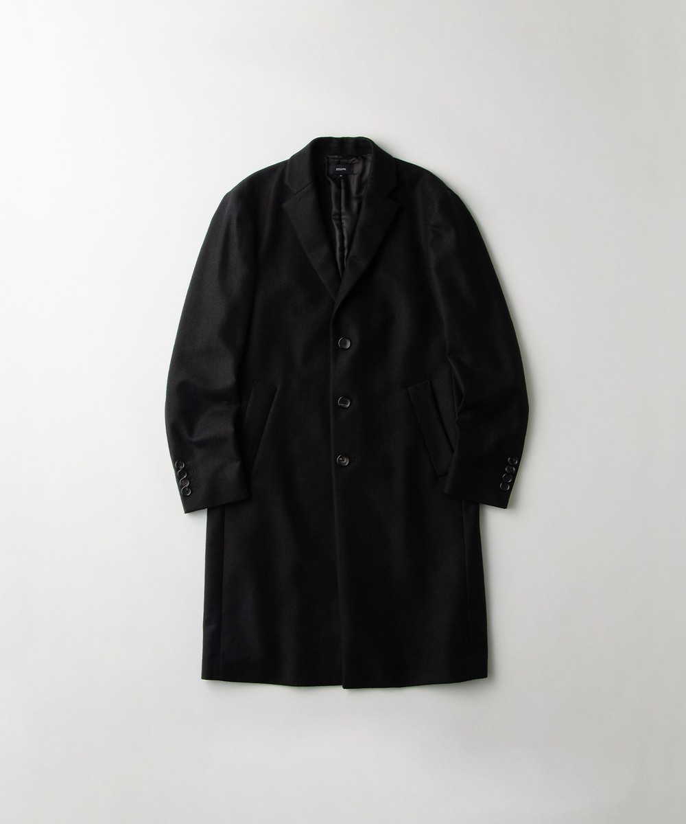 【オンワード】 JOSEPH MEN>ジャケット/アウター 【GLOBAL LINE】PURE CASHMERE CHESTER COAT ブラック 46 メンズ 【送料無料】