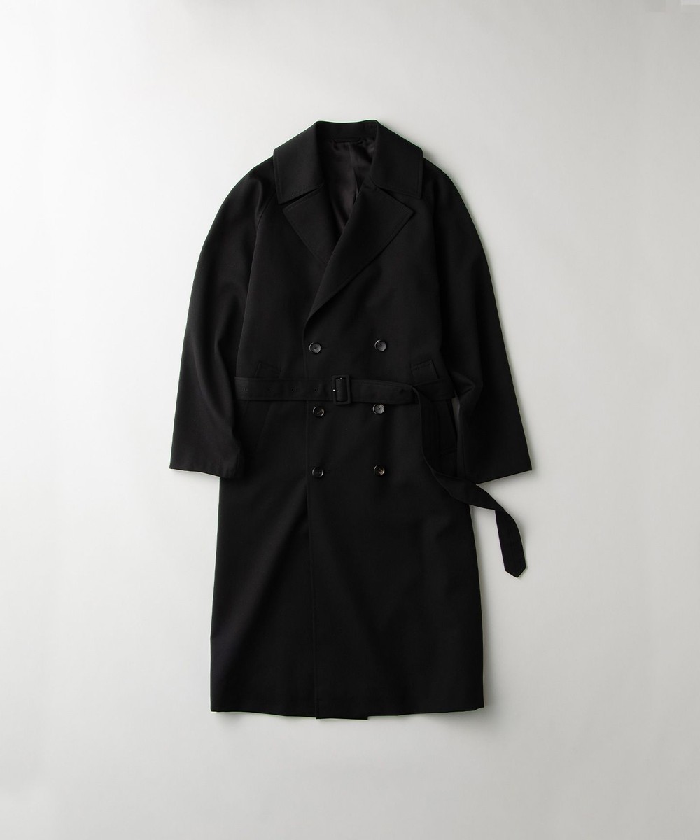 【オンワード】 JOSEPH MEN>ジャケット/アウター 【GLOBAL LINE】IMPREGNAT WOOL TRENCH COAT ブラック 48 メンズ 【送料無料】