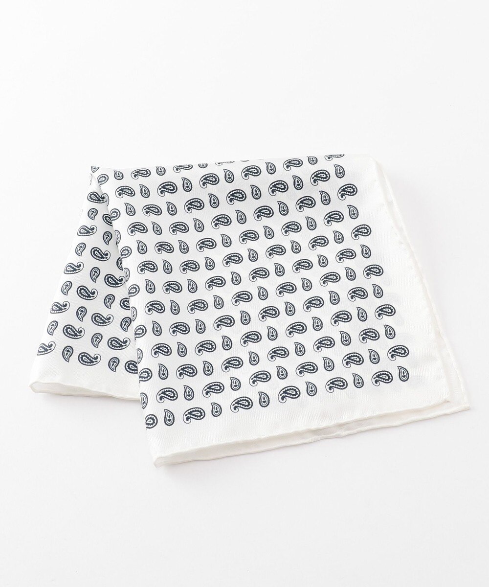 【オンワード】 J.PRESS MEN>スーツ/ネクタイ 小ペイズリー チーフ ネイビー F メンズ 【送料無料】