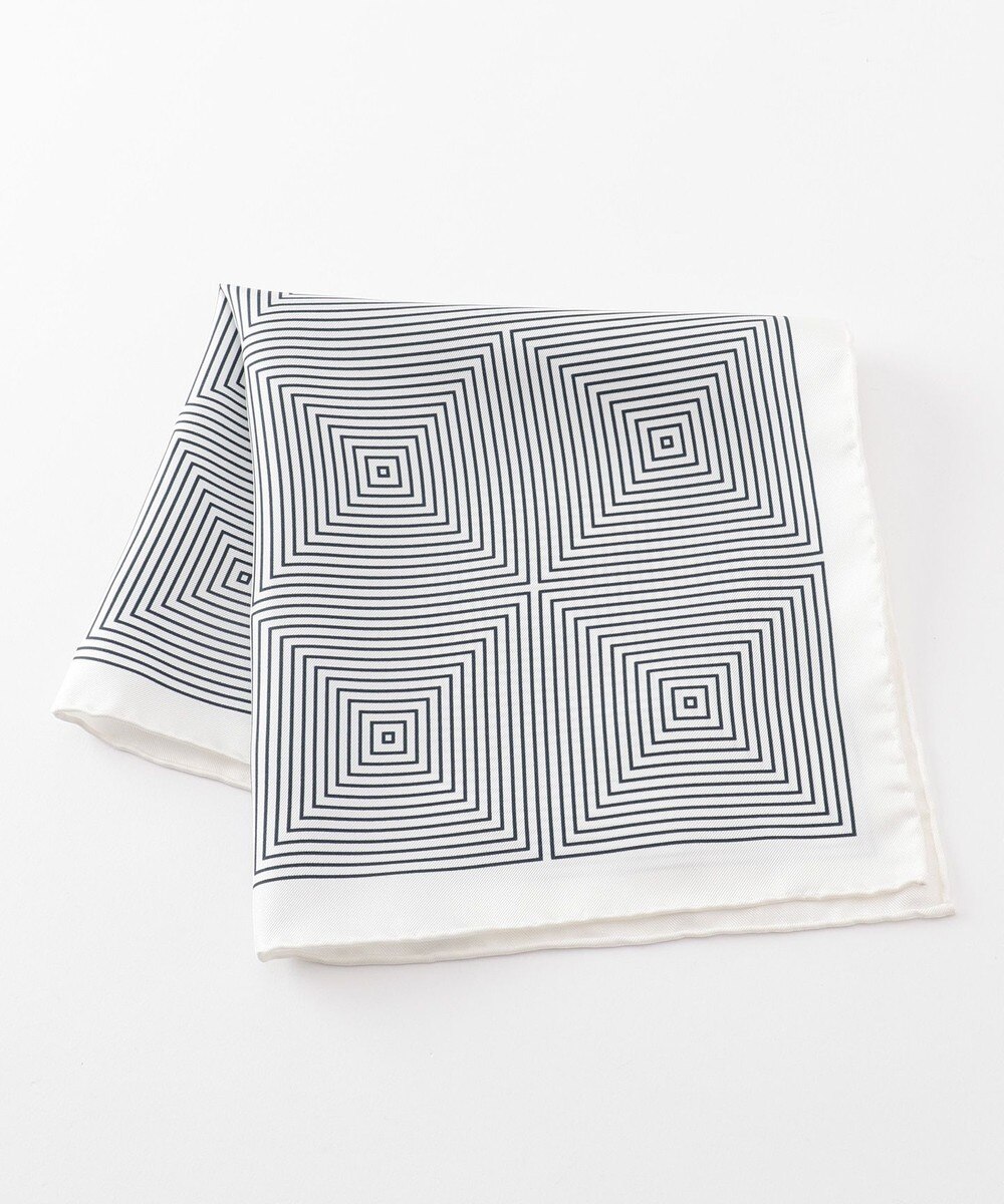 【オンワード】 J.PRESS MEN>スーツ/ネクタイ 幾何学 チーフ ネイビー F メンズ 【送料無料】