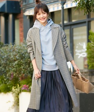 洗える チェック ロングコート Any Fam ファッション通販 公式通販 オンワード クローゼット