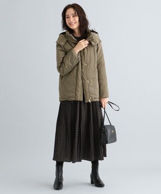 ANY 【洗える】ソロナファイバー 中綿ジャケット カーキ系