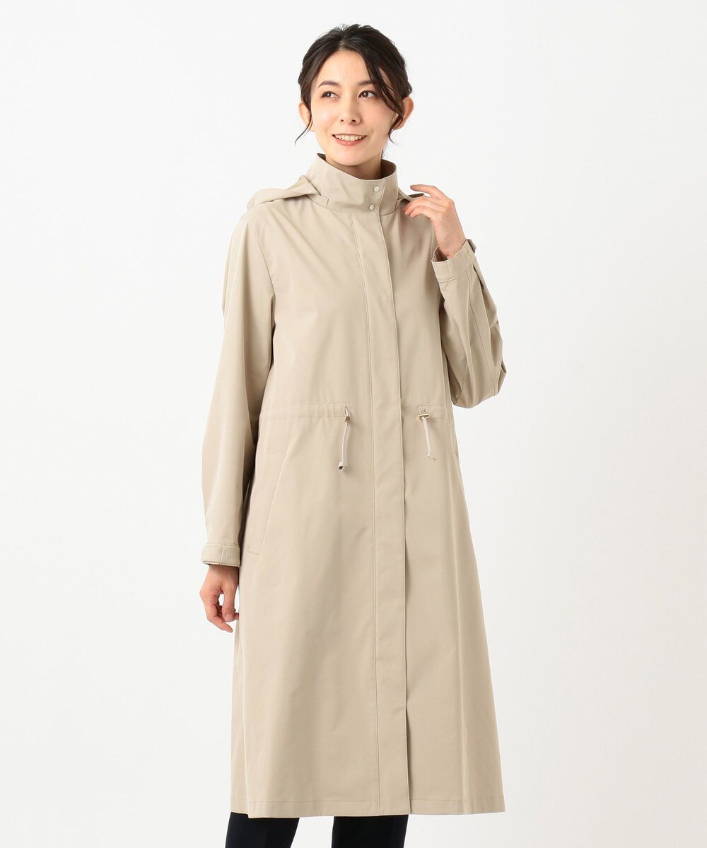【オンワード】 J.PRESS LADIES S>ジャケット/アウター 【洗える】ソロテックスドライツイル フーデッドコート ベージュ P5 レディース 【送料無料】