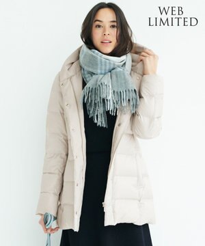 【WEB限定カラーあり】シレータフタ フーデッド ダウン コート