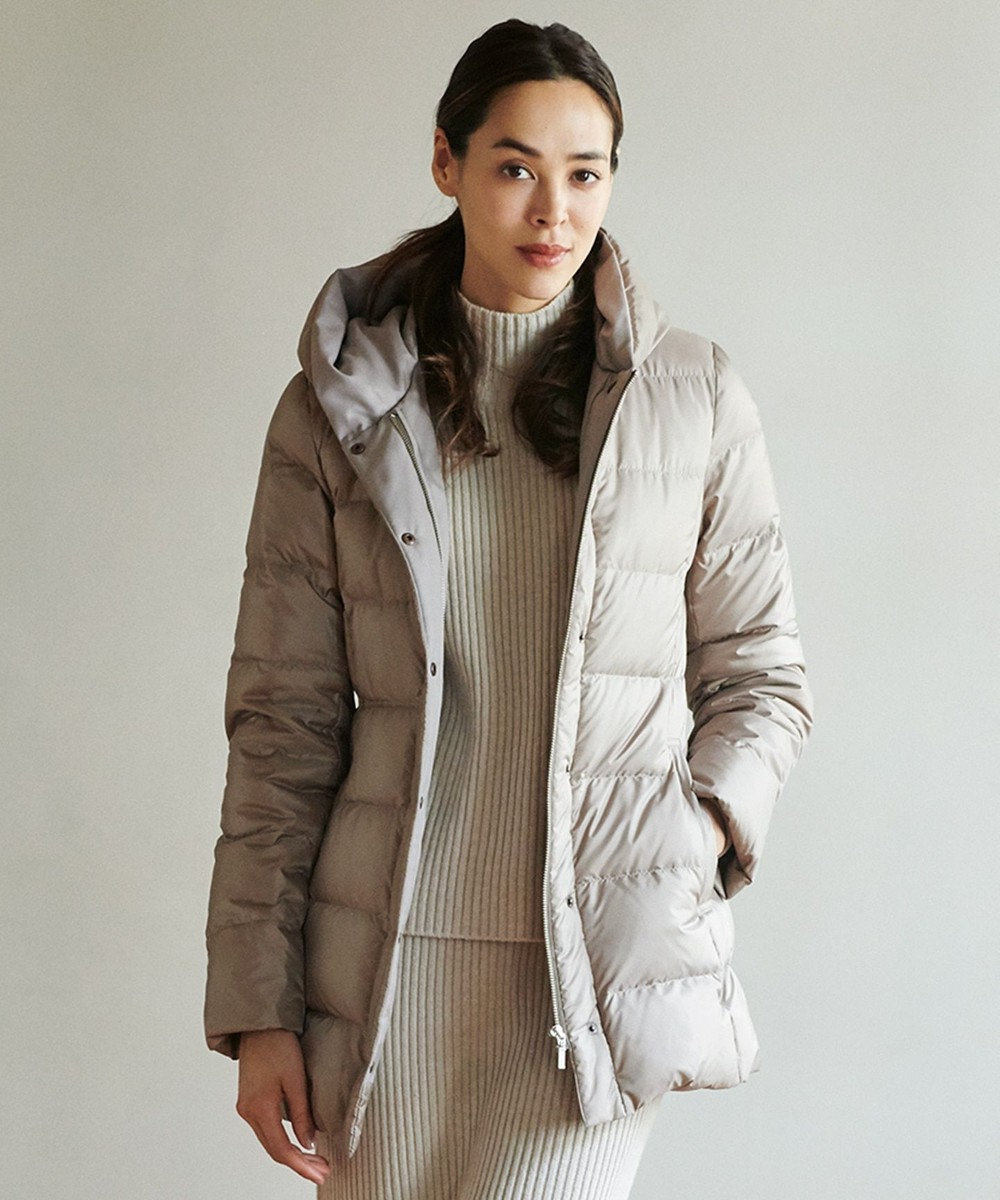 洗える シレータフタ フーデッドダウン コート 23区 L ファッション通販 公式通販 オンワード クローゼット