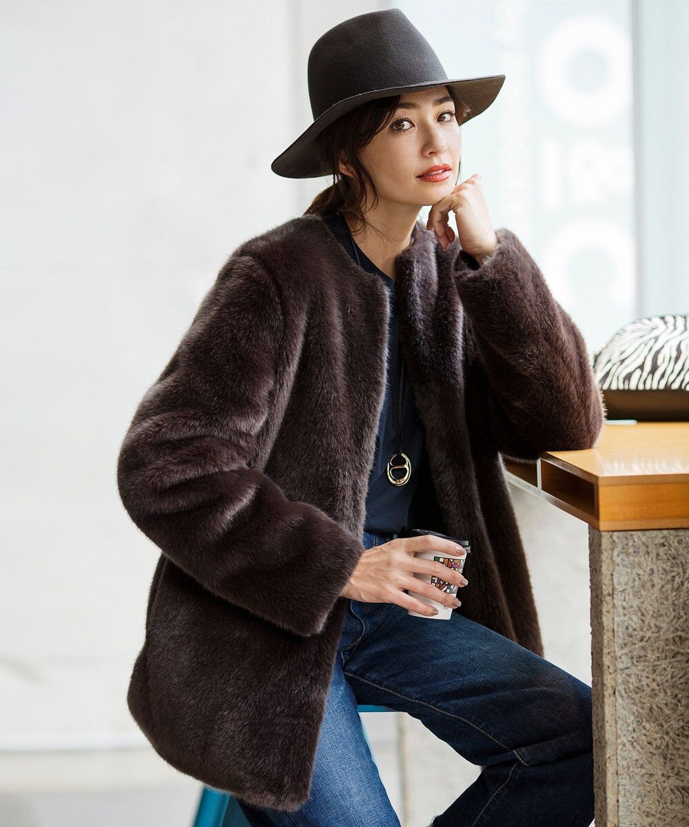 マガジン掲載 エコファーノーカラーショートコート 検索番号k25 23区 L ファッション通販 公式通販 オンワード クローゼット マガジン掲載 エコファーノーカラーショートコート 検索番号k25 23区 L ファッション通販 公式通販 オンワード クローゼット