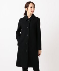 【店頭売れ筋】Brushed Wool コート, ブラック系, 0