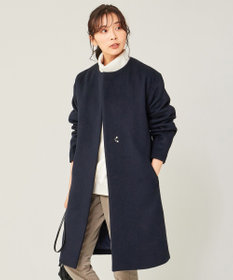 カシミヤブレンドノーカラー コート / any FAM | ファッション通販