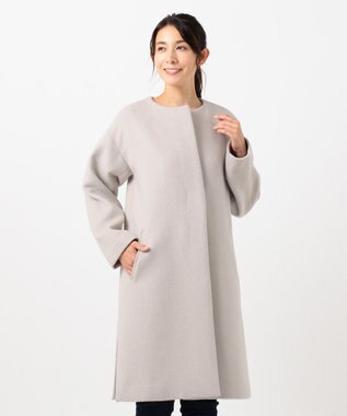 カシミヤブレンドノーカラー コート / any FAM | ファッション通販 