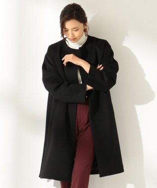 カシミヤブレンドノーカラー ロングコート Any Fam ファッション通販 公式通販 オンワード クローゼット