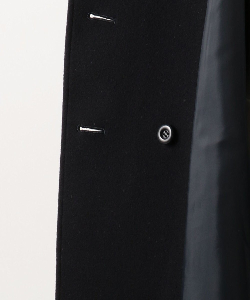 【150~170cm】イタリアンウール コート, ネイビー系, 150