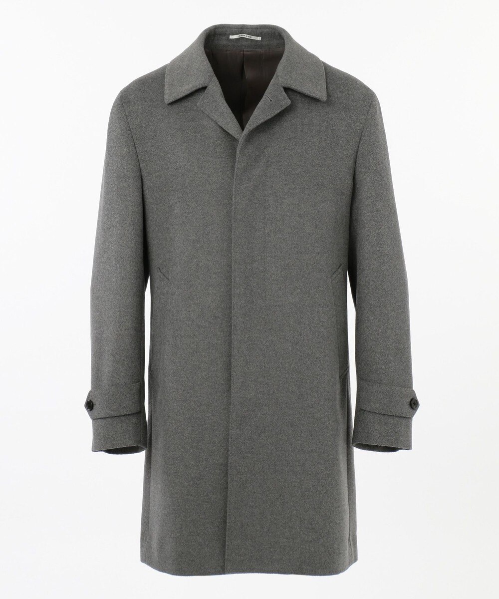 【オンワード】 J.PRESS MEN>ジャケット/アウター 【WEB・一部店舗限定】ウールステンカラー コート ライトグレー M メンズ 【送料無料】