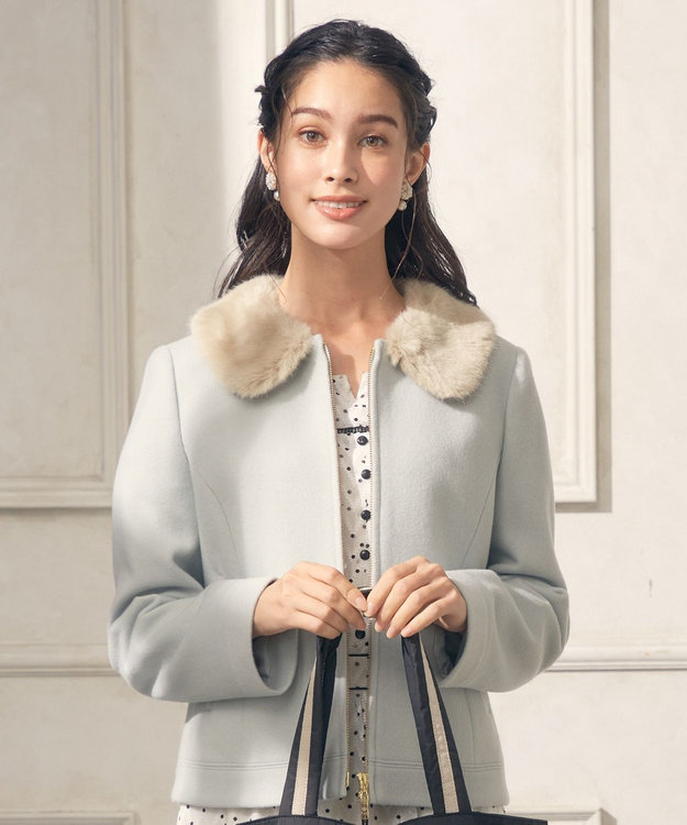 TOCCA SEVENTEEN SHORT ショートコート ライトグリーン系