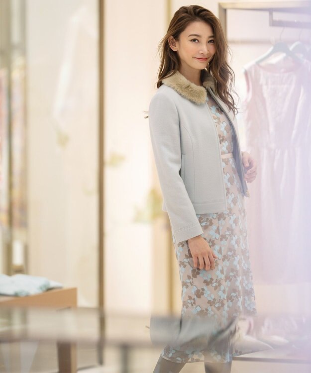 TOCCA SEVENTEEN SHORT ショートコート ライトグリーン系