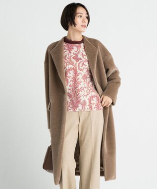 亜希さん着用 イタリア Agnona シャギーコート 検索番号n48 自由区 L ファッション通販 公式通販 オンワード クローゼット