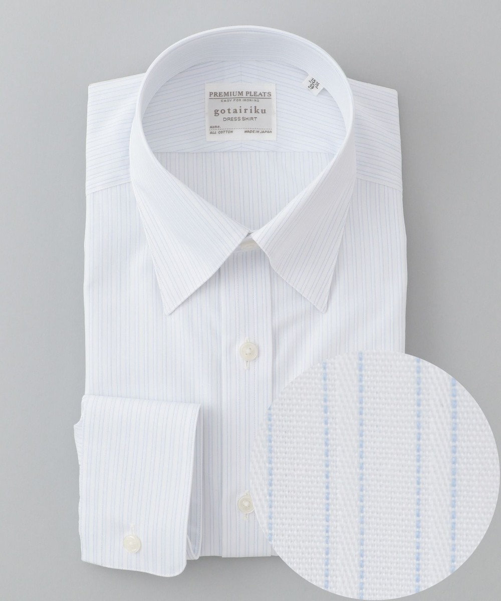 GOTAIRIKU 【形態安定】PREMIUMPLEATS ドレスシャツ ホワイト系1
