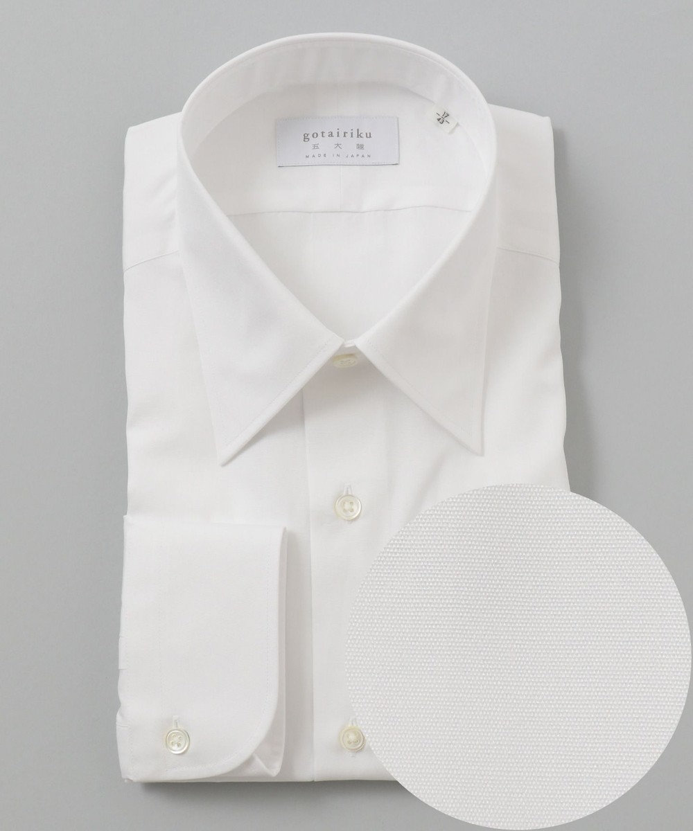 GOTAIRIKU 【日本製】【レギュラーカラー】SLOWVINTAGE ドレスシャツ ホワイト系