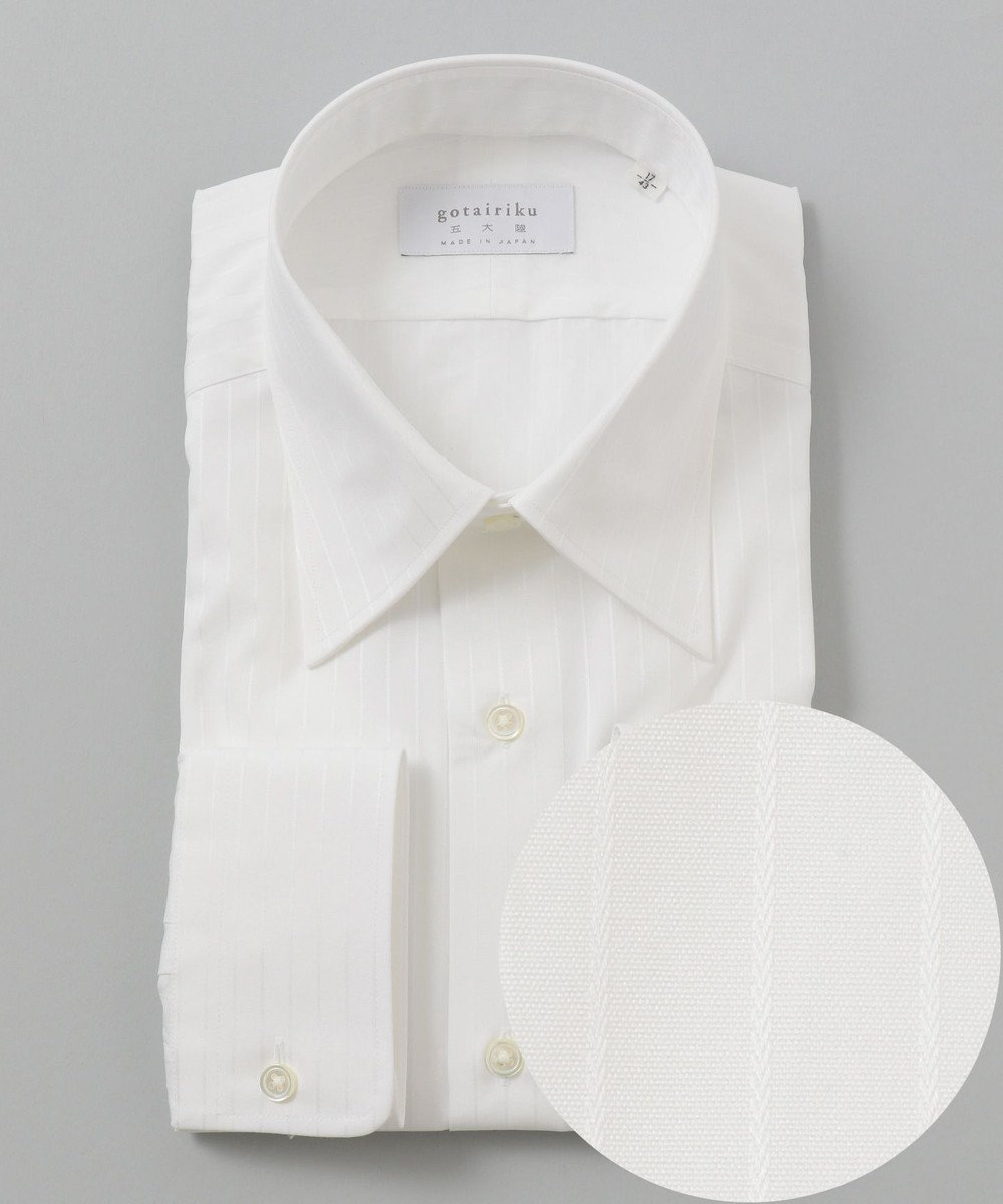 GOTAIRIKU 【日本製】【レギュラーカラー】SLOWVINTAGE ドレスシャツ ホワイト系1