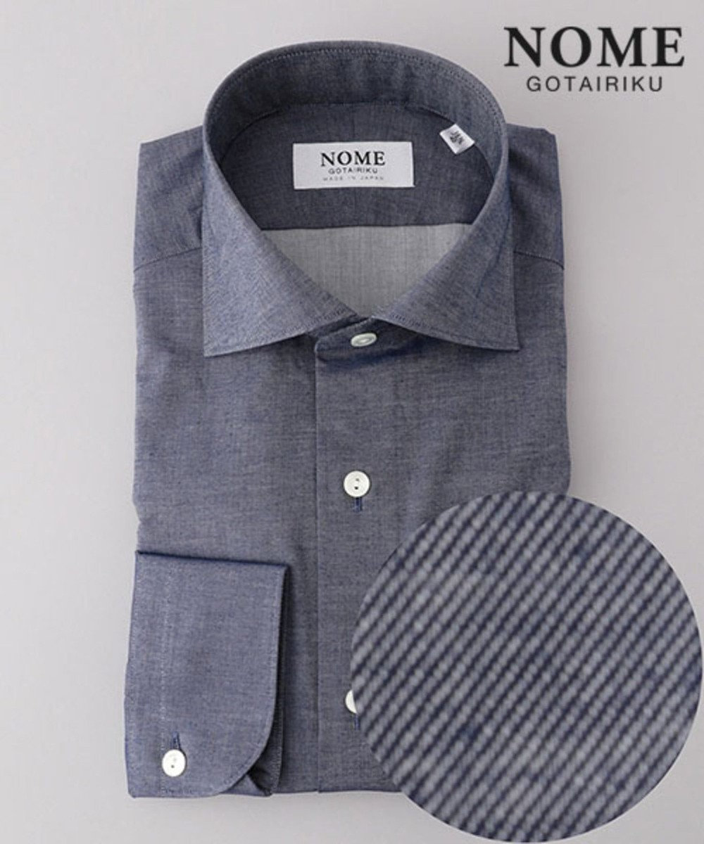 GOTAIRIKU 【一部店舗＆WEB限定展開】【NOME】ドレスシャツ / ワイドカラー ネイビー系