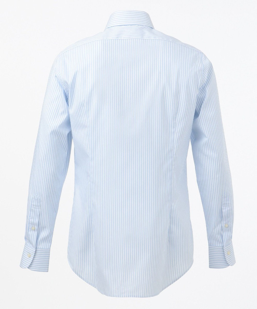 【MACKENZIE】ロンドンストライプ ドレスシャツ, サックスブルー系1, 3782