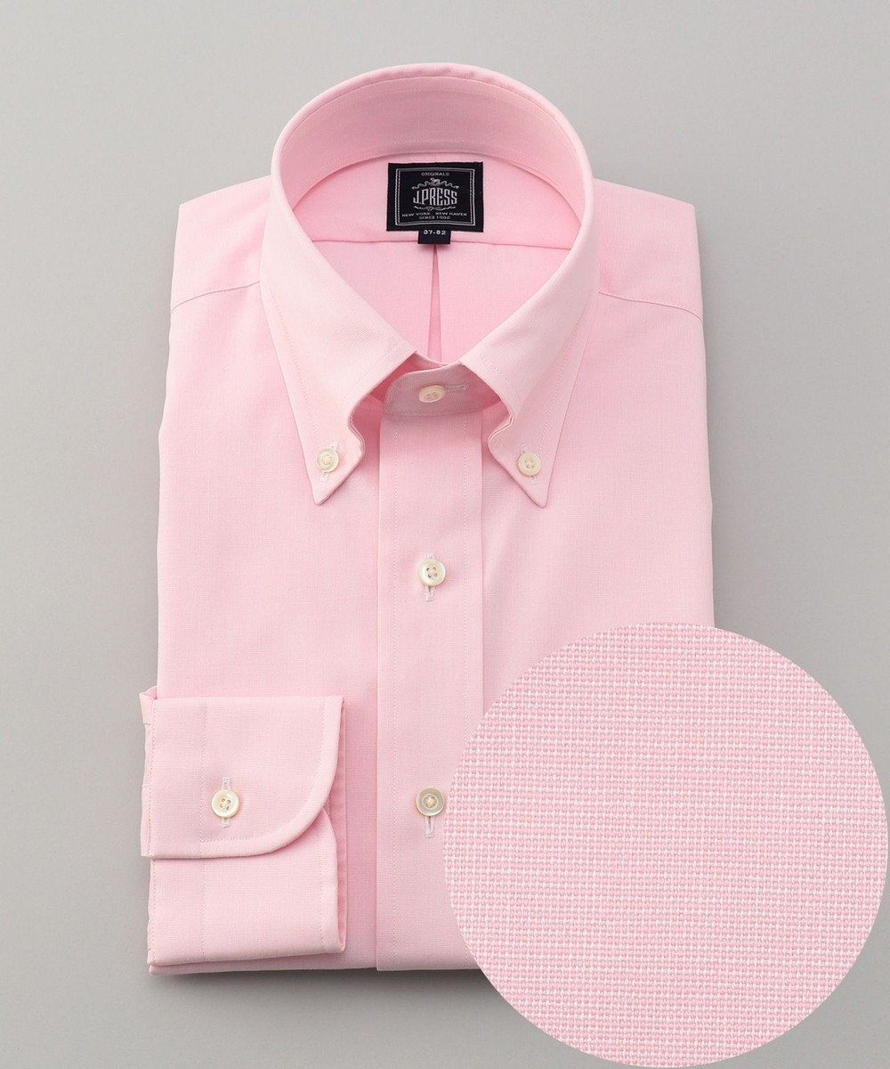 J.PRESS MEN 【形態安定】PREMIUM PLEATS ストレッチエンドオンエンド ドレスシャツ ピンク系