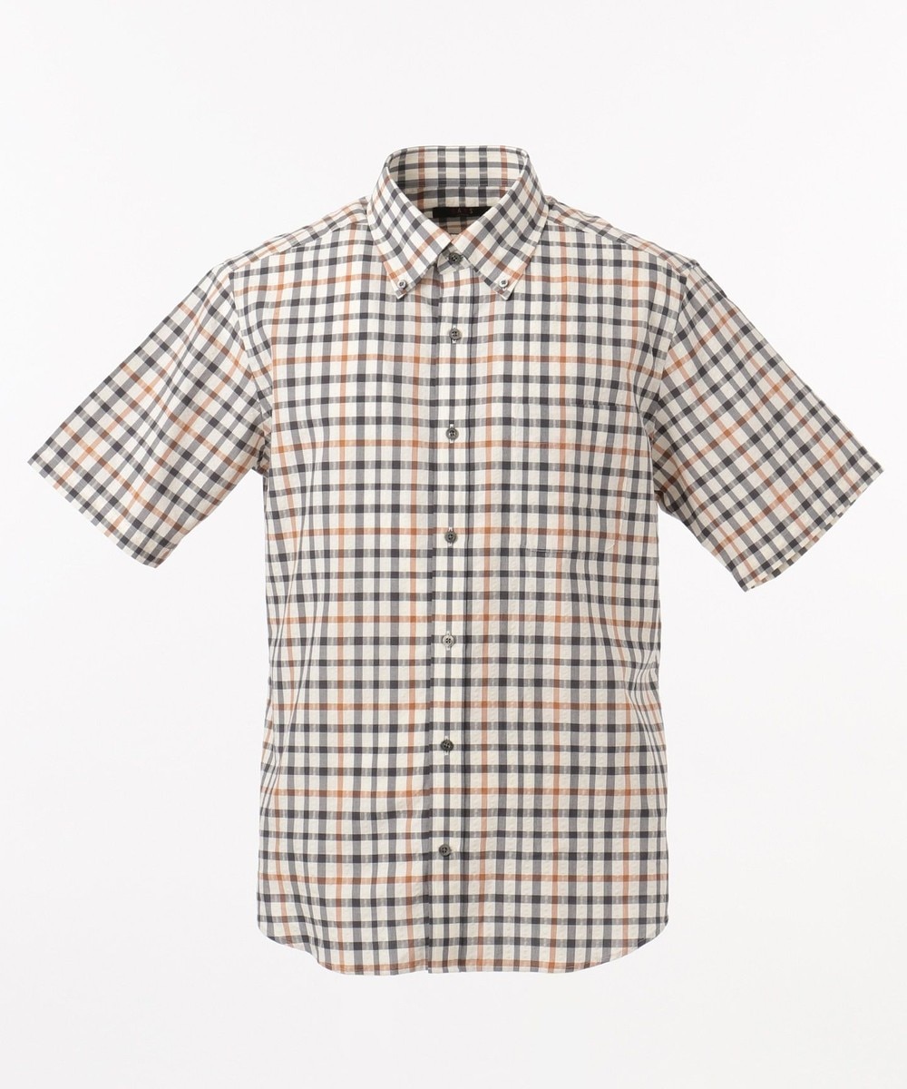 【オンワード】 DAKS>トップス シーズンハウスサッカー シャツ サックスブルー M メンズ 【送料無料】